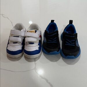 Kids Blue and White Sneakers